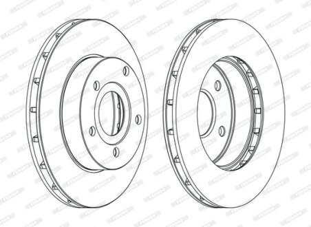 Диск тормозной FERODO DDF1169C