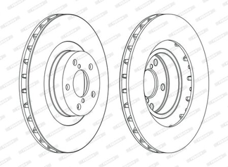 Тормозной диск FERODO DDF1175C