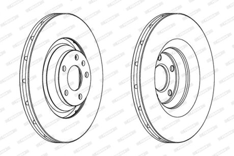 Тормозной диск FERODO DDF1238C-1