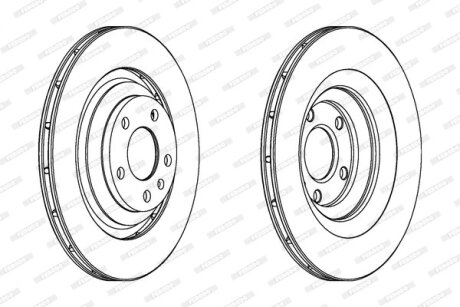 Диск гальмівний FERODO DDF1240C