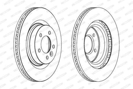 Диск гальмівний FERODO DDF1432C1