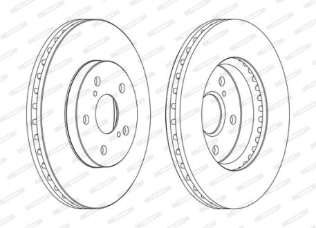 Гальмівний диск FERODO DDF1446C