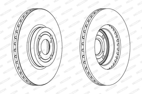 Гальмівний диск FERODO DDF1461C