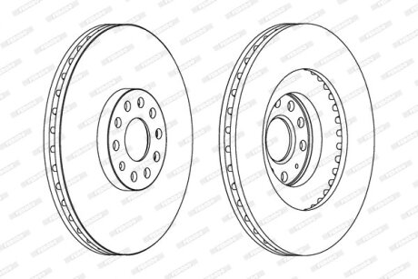 Диск гальмівний FERODO DDF1504C1