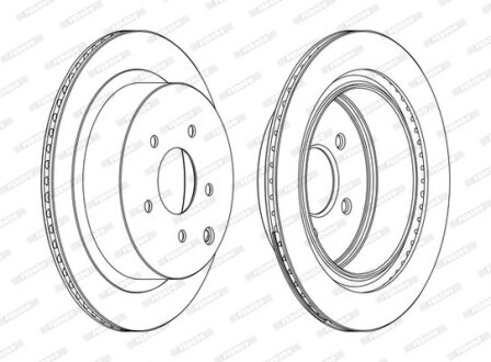 Тормозной диск FERODO DDF1506C