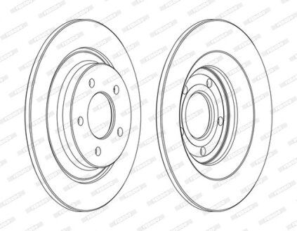 Тормозной диск FERODO DDF1547C