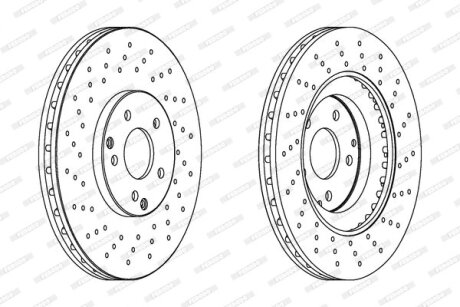 Диск гальмівний FERODO DDF1582C-1