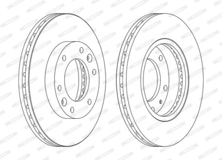 Диск гальмівний FERODO DDF1612C