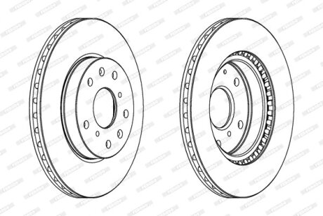 Диск тормозной FERODO DDF1620C