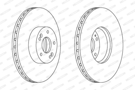 Гальмівний диск FERODO DDF1631C-1