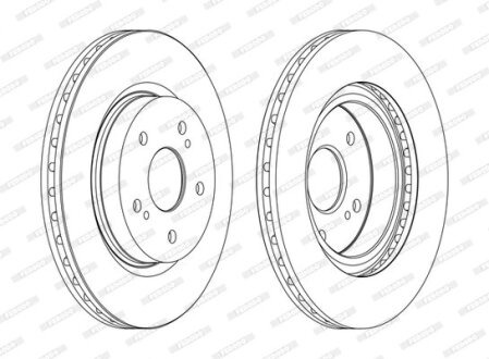 Диск гальмівний FERODO DDF1635C