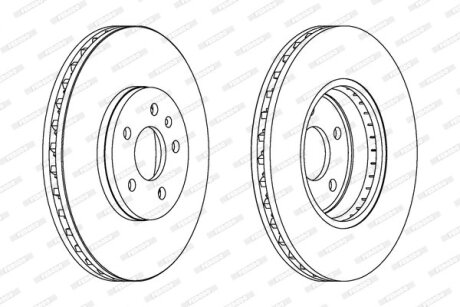 Тормозной диск FERODO DDF1664C