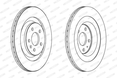 Диск тормозной FERODO DDF1667C