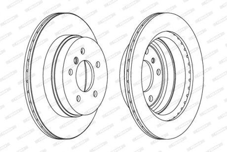 Диск тормозной FERODO DDF1697C