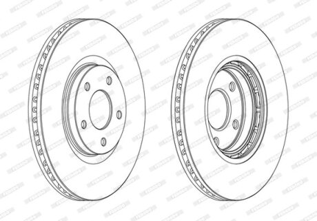 Диск тормозной FERODO DDF1724C