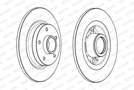 Диск гальмівний FERODO DDF1731-1