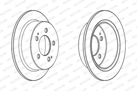 Диск тормозной FERODO DDF1753C