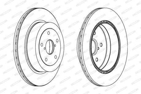 Гальмівний диск FERODO DDF175