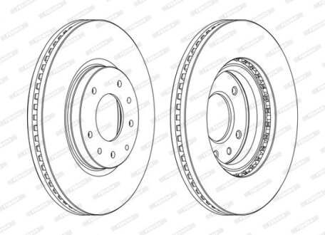 Диск гальмівний FERODO DDF1768C