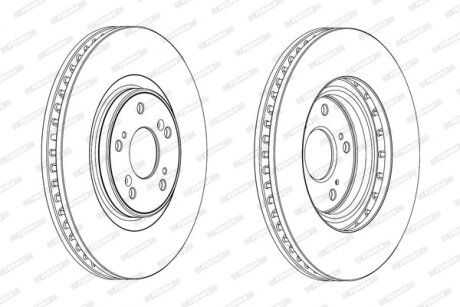 Тормозной диск FERODO DDF1777C-1