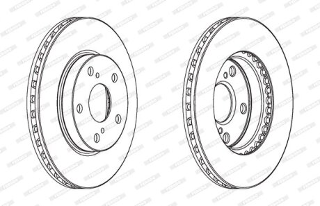 Диск тормозной FERODO DDF1789C