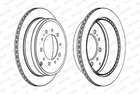 Гальмівний диск FERODO DDF1799C-1