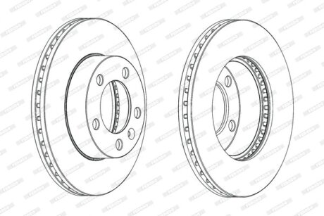 Диск гальмівний FERODO DDF1974C-1