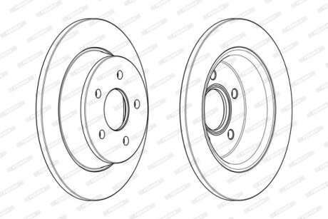 Диск тормозной FERODO DDF2058C