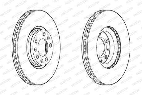 Диск тормозной FERODO DDF2156C