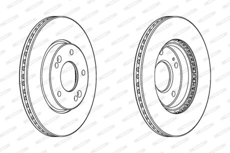 Диск тормозной FERODO DDF2187C