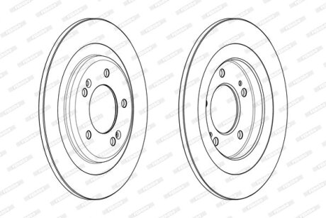 Диск тормозной FERODO DDF2200C