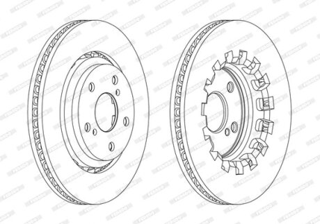 Диск гальмівний FERODO DDF2268C