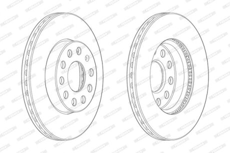 Гальмівний диск FERODO DDF2400C-1