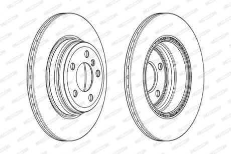 Диск тормозной FERODO DDF2404C