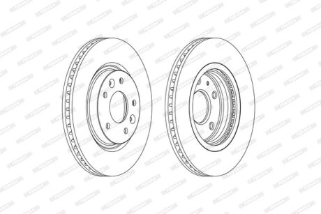 Диск тормозной FERODO DDF2466C