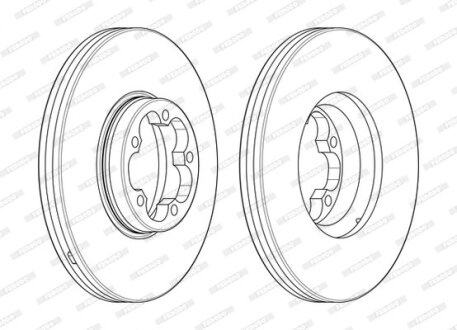 Диск гальмівний FERODO DDF2468-1