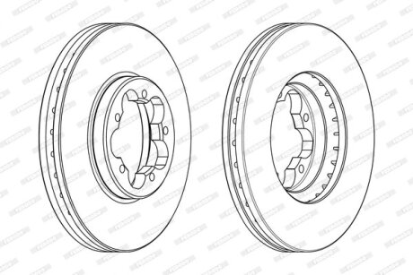 Диск гальмівний FERODO DDF2469
