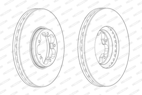 Гальмівний диск FERODO DDF2470-1