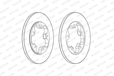 Диск гальмівний FERODO DDF2484C