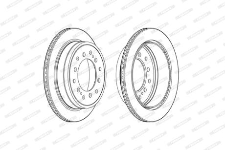Диск тормозной FERODO DDF2505C