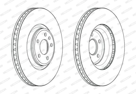 Диск гальмівний FERODO DDF2598C-1 (фото 1)