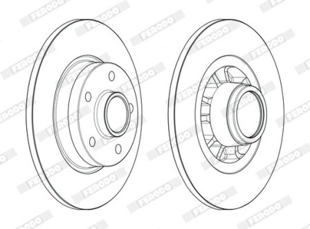 Диск тормозной FERODO DDF2602-1