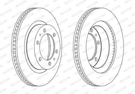 Диск тормозной FERODO DDF2607C