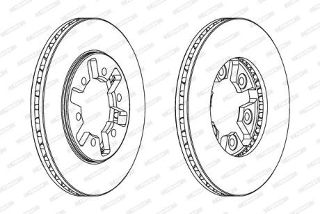 Диск тормозной FERODO DDF626