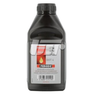 Тормозна рідина 0.5л DOT4 BRAKE FLUID FERODO FBX050