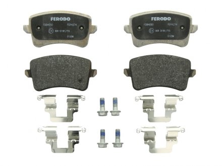 Комплект гальмівних колодок з 4 шт. дисків FERODO FDB4050 (фото 1)