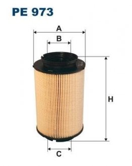 Фільтр паливний, 1.9-2.0SDI (5 болтів)) FILTRON PE973