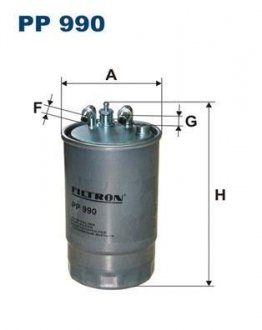 OPEL Фильтр топлива (дизель) Corsa D 1.3CDTI 06- (197*89,5*8/9,5) FILTRON PP990 (фото 1)