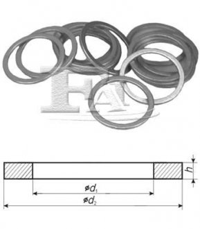 FISCHER Шайба алюминиевая 8*12*1мм (802.760) Fischer Automotive One (FA1) 044.810.100