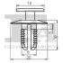 Кліпса кріплення облицювання (затискач) Fischer Automotive One (FA1) 1020002.10 (фото 2)